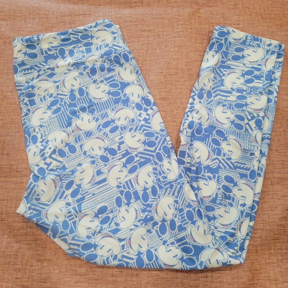 LulaRoe Tall & Curvy Leggings Mickey Mouse Disney